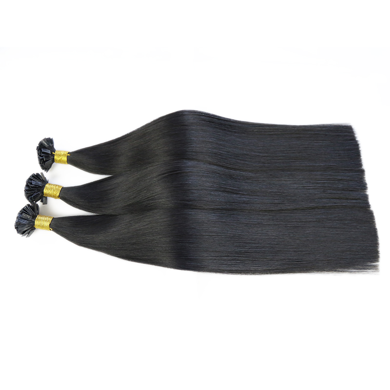 Wholesale High Quality Remy Virgin Flat Tip Hair Extensions Double Drawn Keratin Flat Tip Hair Extension Human Hair